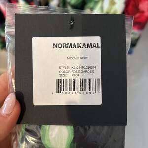 Norma Kamal midcalf robe in rose garden